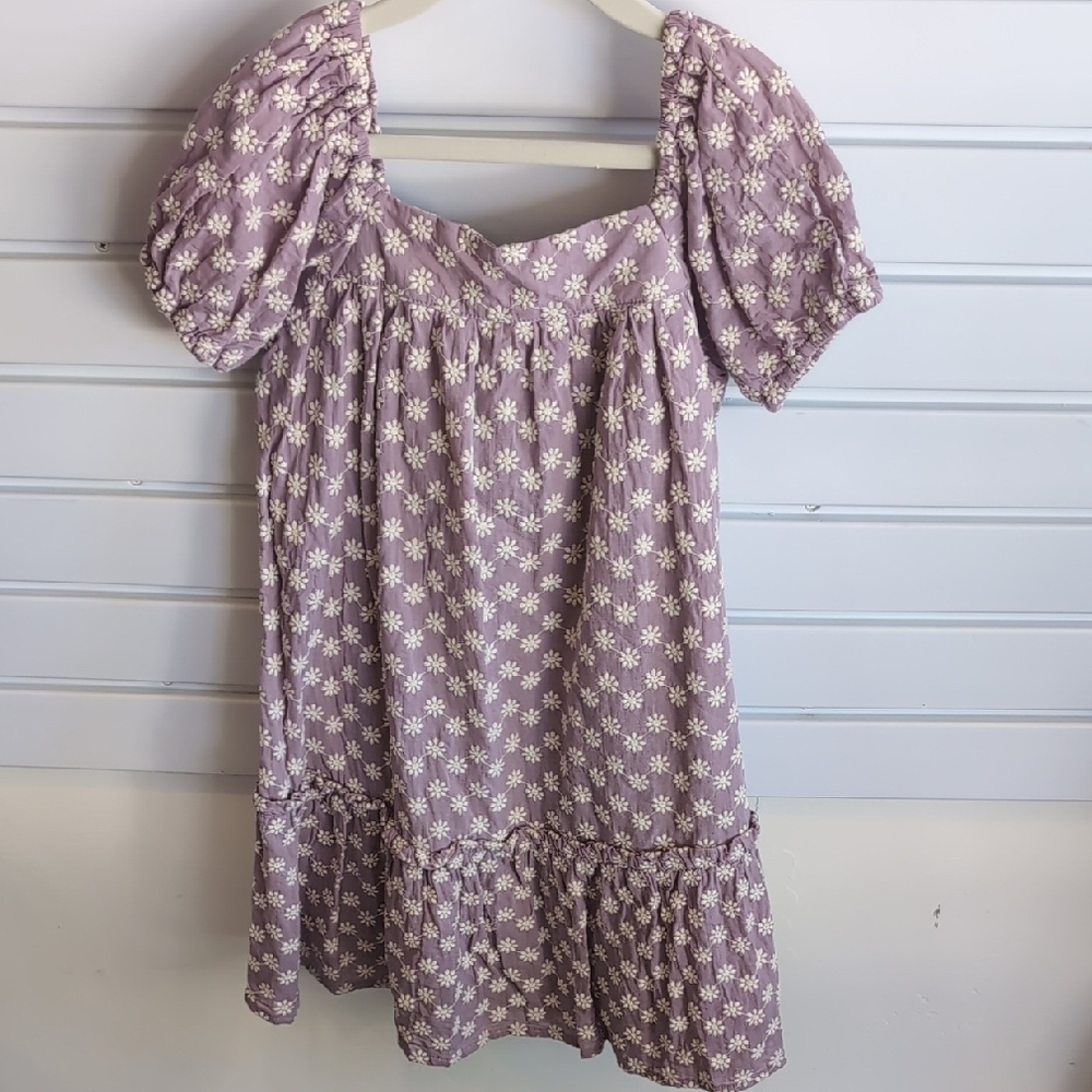 Floral Purple Kids Dress